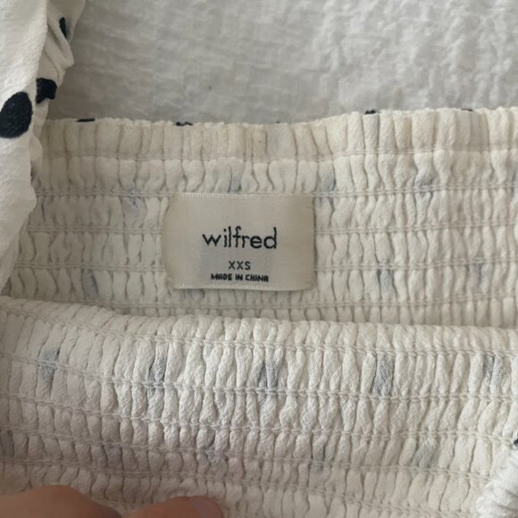 ✨ Polka Dot Smocked Blouse by Wilfred | Aritzia - Picture 5 of 6